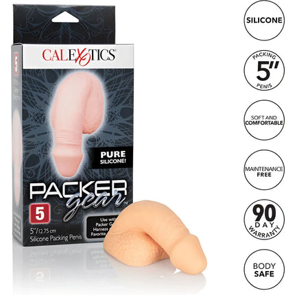Die beige silikon-packung penis 12,75 cm von calexotics ist ein 5-zoll packer aus reinem silikon für komfort und sicherheit