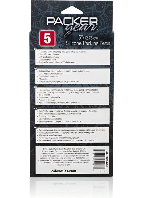 Calexotics silikon-packung penis 12 75 cm in schwarzer weiße box aus silikon für packer gear