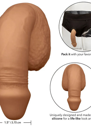 CALEXOTICS - SILIKON-PACKUNG PENIS 12.75 CM KARAMELL - Dildos