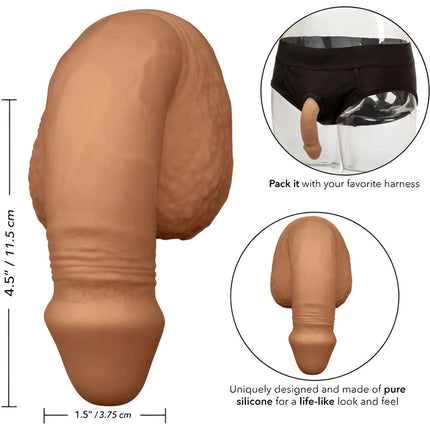 CALEXOTICS - SILIKON-PACKUNG PENIS 12.75 CM KARAMELL - Dildos