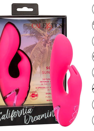 CALEXOTICS - SO. CAL SUNSHINE VIBRATOR RABBIT FUCHSIA VON CALIFORNIA DREAMING - Rabbit-Vibratoren