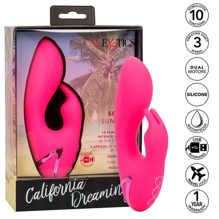 CALEXOTICS - SO. CAL SUNSHINE VIBRATOR RABBIT FUCHSIA VON CALIFORNIA DREAMING - Rabbit-Vibratoren