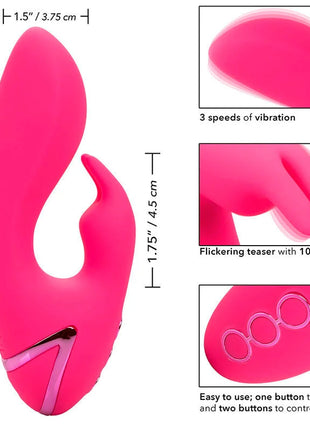 CALEXOTICS - SO. CAL SUNSHINE VIBRATOR RABBIT FUCHSIA VON CALIFORNIA DREAMING - Rabbit-Vibratoren