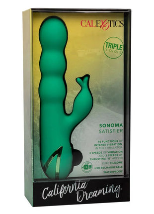 CALEXOTICS - SONOMA SATISFIER GRÜN - Rabbit-Vibrator