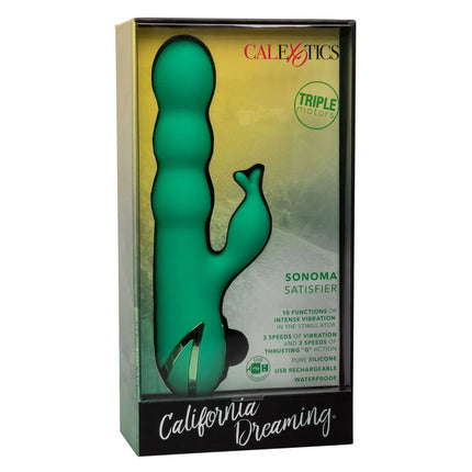 CALEXOTICS - SONOMA SATISFIER GRÜN - Rabbit-Vibrator
