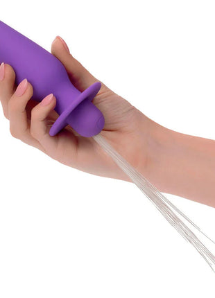 Lila silikon analplug mit eingebautem wasserstrahl von calexotics southern lights mit 10 vibrationen