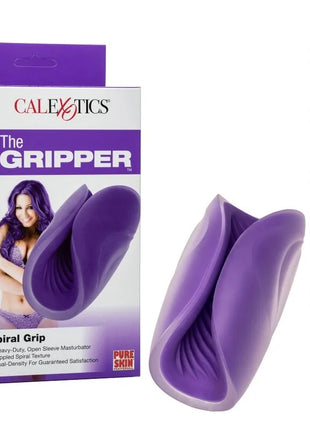 Purple silikon griffer spiralgriff masturbator mit texturierter doppeldichte für intensives vergnügen von calexotics