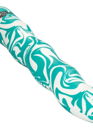 Calexotics squiggle dick persönlich teal weiß marmorierter schaumstoffroller mit ergonomischem design