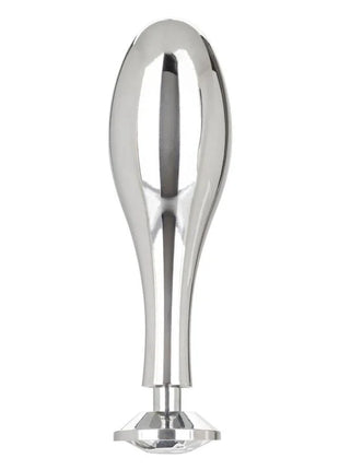 Calexotics star fucker teardrop plug mit glänzend verchromtem metall und facettiertem kristallfuß