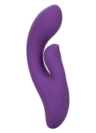 Violetter calexotics stella dual pleaser silikon-vibrationsspielzeug mit ergonomischem design und zwei steuerknöpfen