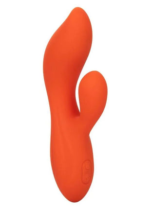 CaleXotics stella dual teaser orange silikonvibrator mit ergonomischem design und glatten konturen