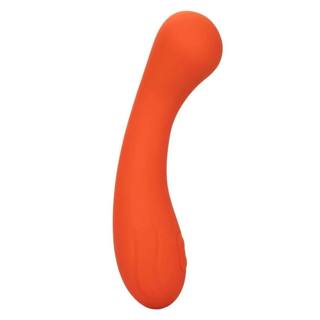 Orangesilikon vibra tor stella gwand von calexotics mit gebogenem design für gezielte stimulierung