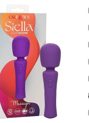 Calexotics stella massager violett lila silikonmassagegerät mit ergonomischem design und usb wiederaufladbar
