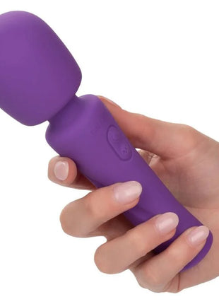 Violettes silikon wand massagegerät von calexotics mit abgerundetem kopf und ergonomischem griff