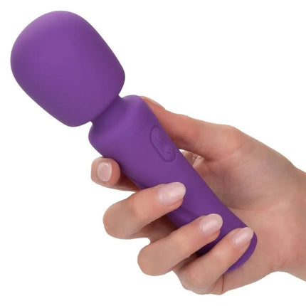 Violettes silikon wand massagegerät von calexotics mit abgerundetem kopf und ergonomischem griff