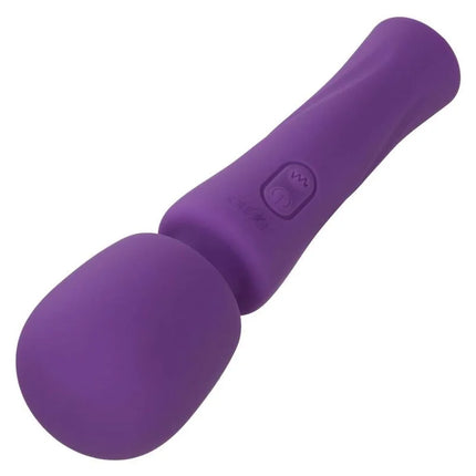 Calexotics stella massager violett ist ein lila silikon vibrator mit rundem kopf und ergonomischem griff