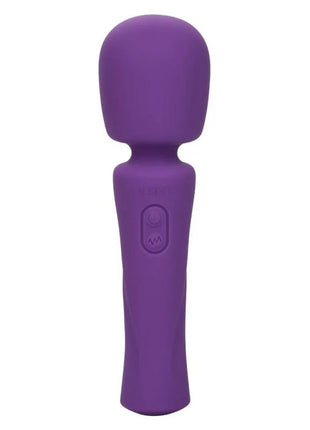 Lila silikonummantelter wand-vibrator von Calexotics Stella Massager mit einzelnem power-knopf am griff