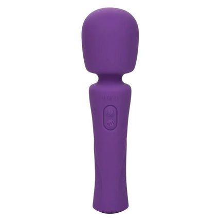 Lila silikonummantelter wand-vibrator von Calexotics Stella Massager mit einzelnem power-knopf am griff