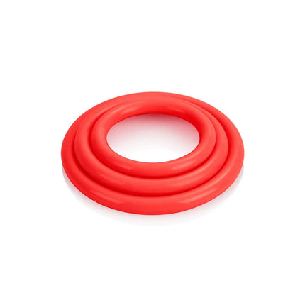 CALEXOTICS - TRI-RINGS SET ROT - Penisring ohne Vibration