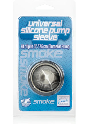 Silberne metallische universelle silikon-pumpenhülse für 3-zoll-pumpen von smoke im produkt calexotics schwarze version