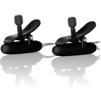 CALEXOTICS - VIBR BEHEIZTE NIPPEL-TEASER SCHWARZ - Beheizte Nippelklemmen