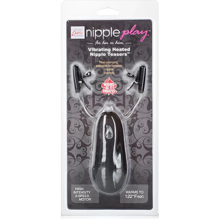 CALEXOTICS - VIBR BEHEIZTE NIPPEL-TEASER SCHWARZ - Beheizte Nippelklemmen