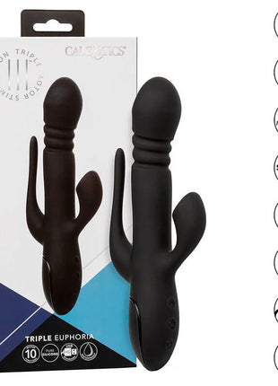 CALEXOTICS - VIBRATOR TRIPLE EUPHORIA SCHWARZ