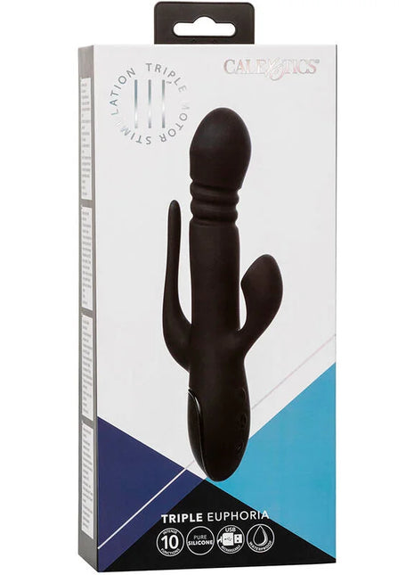 CALEXOTICS - VIBRATOR TRIPLE EUPHORIA SCHWARZ