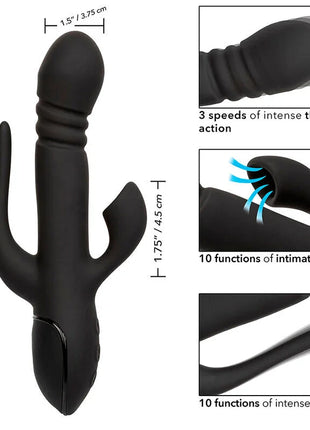 CALEXOTICS - VIBRATOR TRIPLE EUPHORIA SCHWARZ