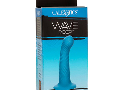 Calexotics wave rider ripple analstecker blau aus silikon mit wellenförmiger struktur