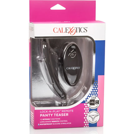 CALEXOTICS - XO REMOTE LOCK N PLAY PANTY TEASER - Minivibrator