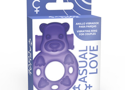 Lila silikon vibrierender rings mit bärchenform für paare casual love 26 lilac bunny vibrator ring
