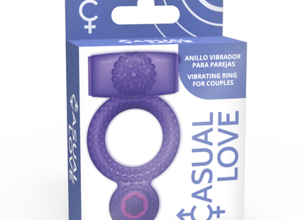 Lila silikon vibrierender ring für paare von casual love im produkt casual love ring doppelter genuss lila ring