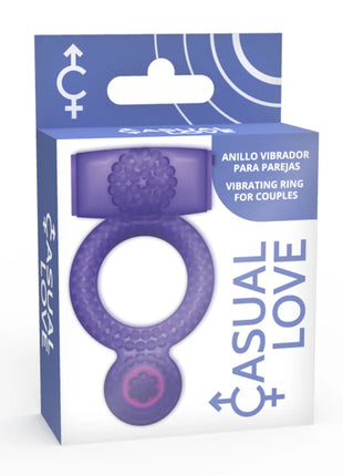 Lila silikon vibrierender ring für paare von casual love im produkt casual love ring doppelter genuss lila ring