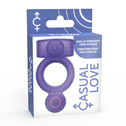 Lila silikon vibrierender ring für paare von casual love im produkt casual love ring doppelter genuss lila ring