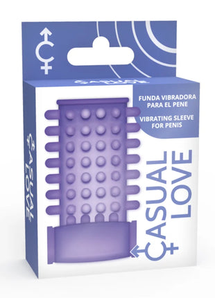 Lilafarbene silikon-vibrationshülle für penis casual love ring lilac vibrator penis abdeckung