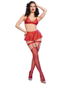 CHILIROSE - 3-TEILIGES SET ROT - Sexy Dessous-Set