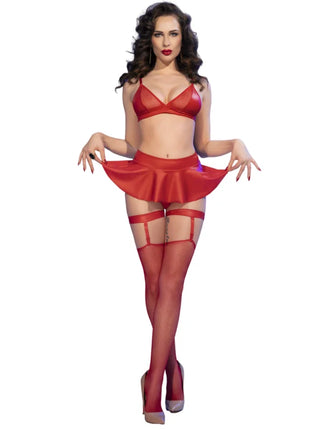 CHILIROSE - 3-TEILIGES SET ROT - Sexy Dessous-Set