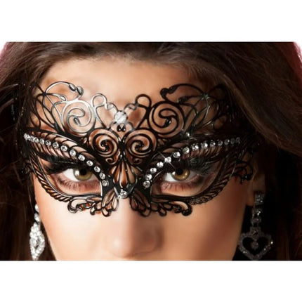 CHILIROSE - CR 3706 SCHWARZE MASKE - Spitzenmaske