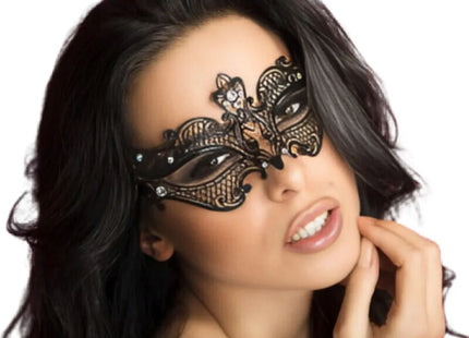CHILIROSE - CR 3755 SCHWARZE MASKE - Spitzenmaske