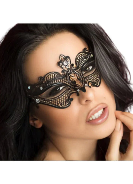 CHILIROSE - CR 3755 SCHWARZE MASKE - Spitzenmaske