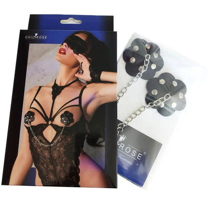 CHILIROSE - CR 4675 NIPPELABDECKUNGEN SCHWARZ - Nippelcover