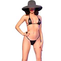 CHILIROSE CR 4840 Mikrobikini schwarz & rot - Bikinis