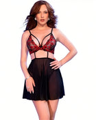 CHILIROSE CR 4869 Babydoll 2-in-1 mit abnehmbarem BH - S - Babydolls