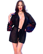CHILIROSE - CR 4882 BABYDOLL & THONG SCHWARZ S - S