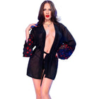 CHILIROSE - CR 4882 BABYDOLL & THONG SCHWARZ S - S