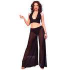 CHILIROSE - CR 4857 SCHWARZES TOP- UND HOSENSET GRÖSSE S - M
