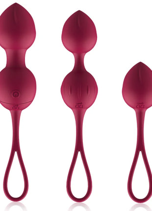 CICI BEAUTY - PREMIUM SILIKON 3 VIBRIERENDE KEGELPERLEN FERNBEDIENUNG - Liebeskugeln