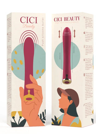 CICI BEAUTY - PREMIUM SILIKON PUSH BULLET - Vibrierende Kugeln