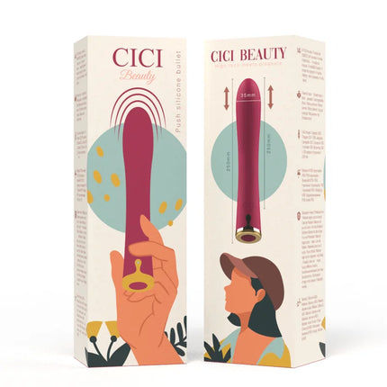 CICI BEAUTY - PREMIUM SILIKON PUSH BULLET - Vibrierende Kugeln